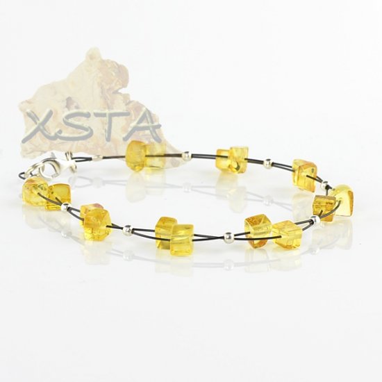 Baltic amber bracelet Adults / with wire